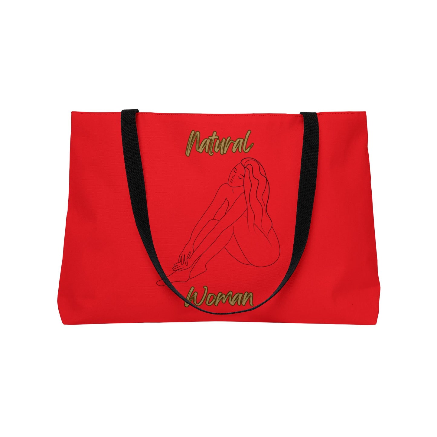 Natural Woman Beauty (BL) Weekender Tote Bag RED