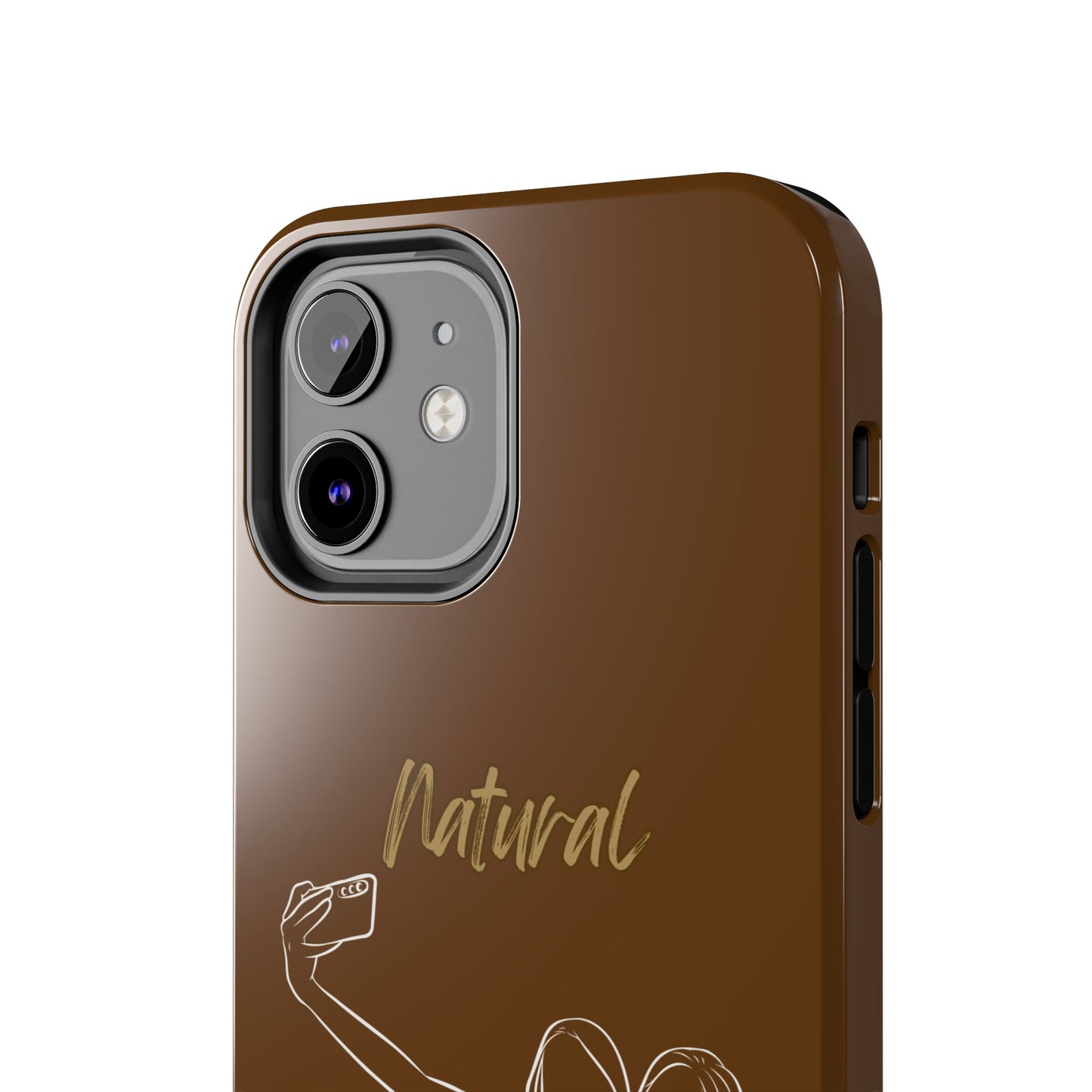 Natural Woman Friends Selfie (WL)Tough Phone Cases BROWN