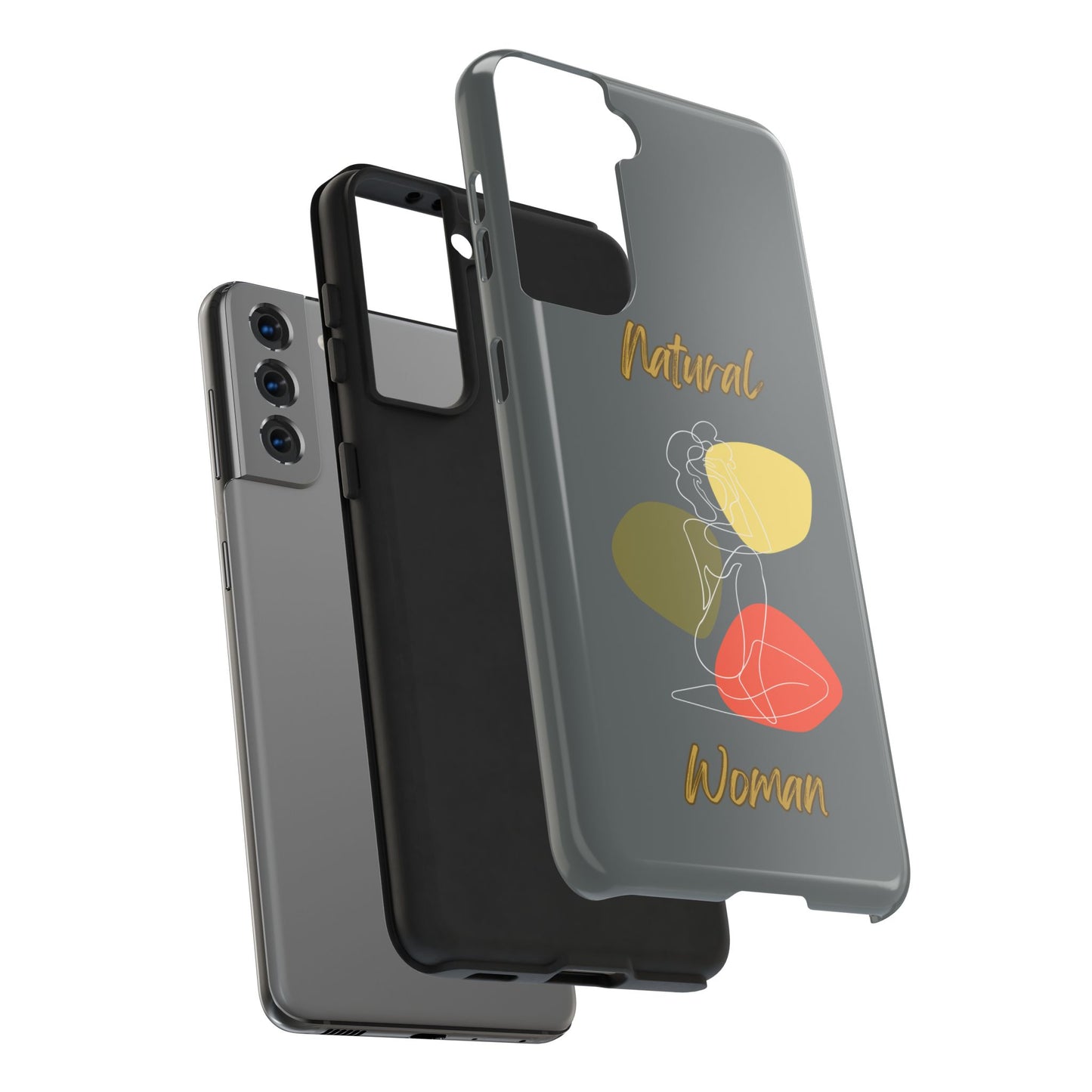 Natural Woman Colorful Pose (WL)Tough Phone Cases DARK GREY