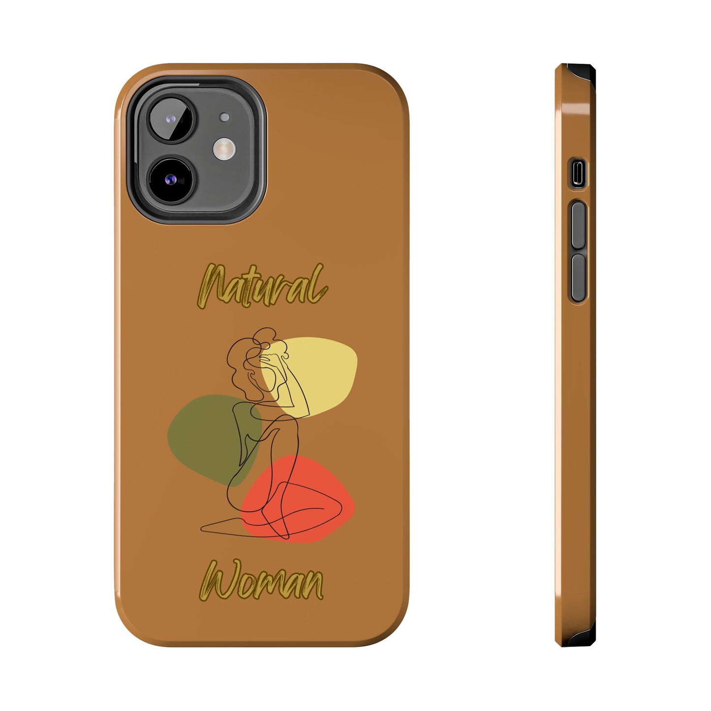 Natural Woman Colorful Pose (BL)Tough Phone Cases LIGHT BROWN