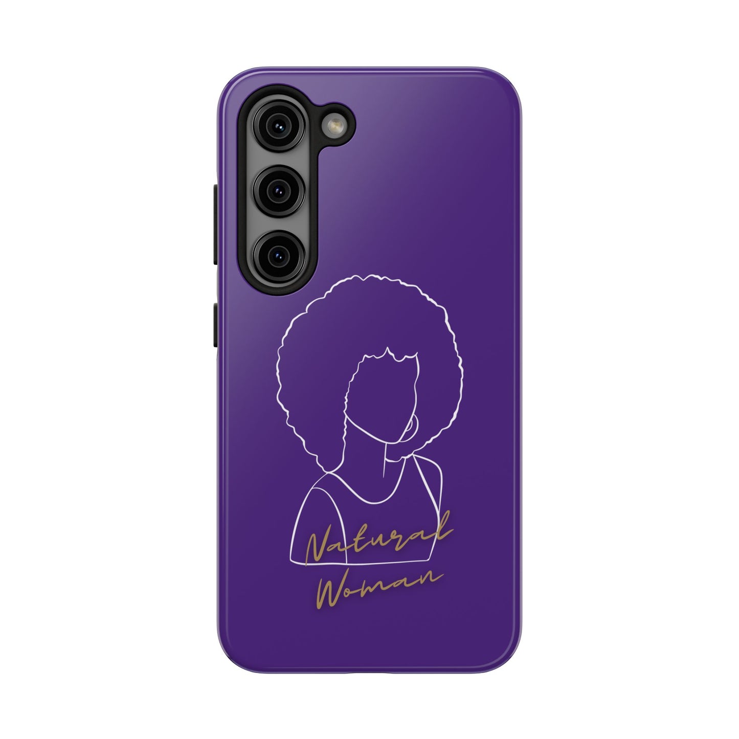 Natural Woman Afro (WL)Tough Phone Cases PURPLE