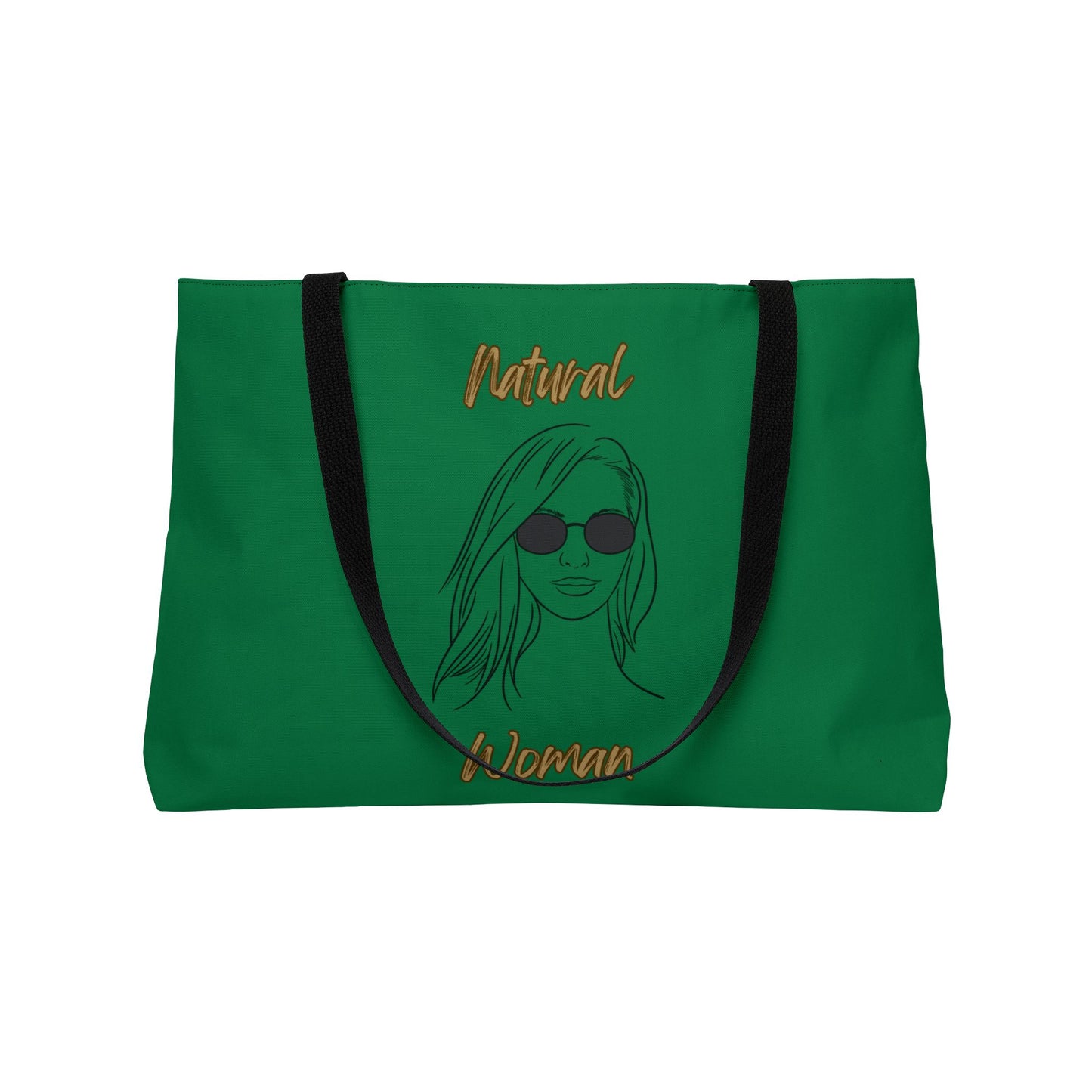 Natural Woman Shades (BL) Weekender Tote Bag DARK GREEN