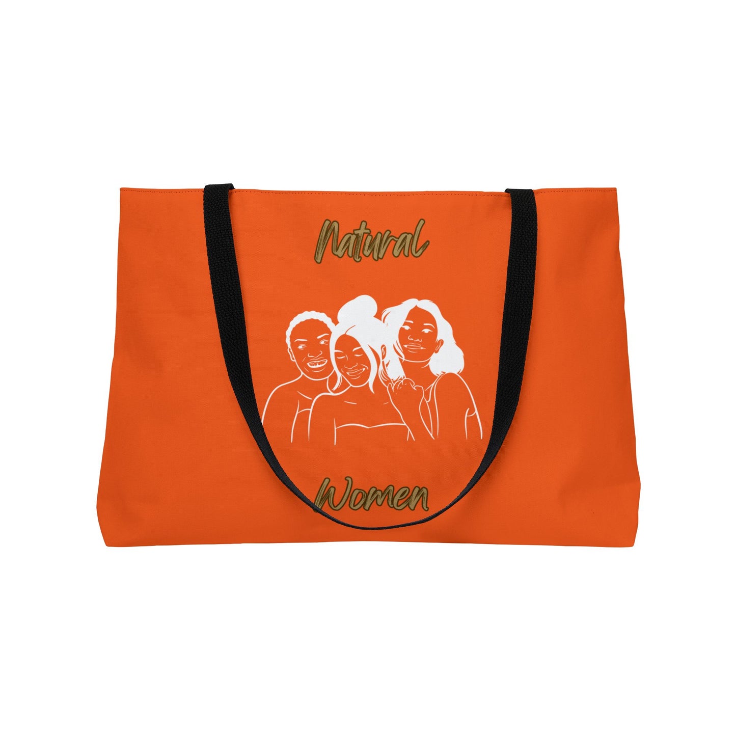 Natural Women Laughing Friends (WL) Weekender Tote Bag ORANGE