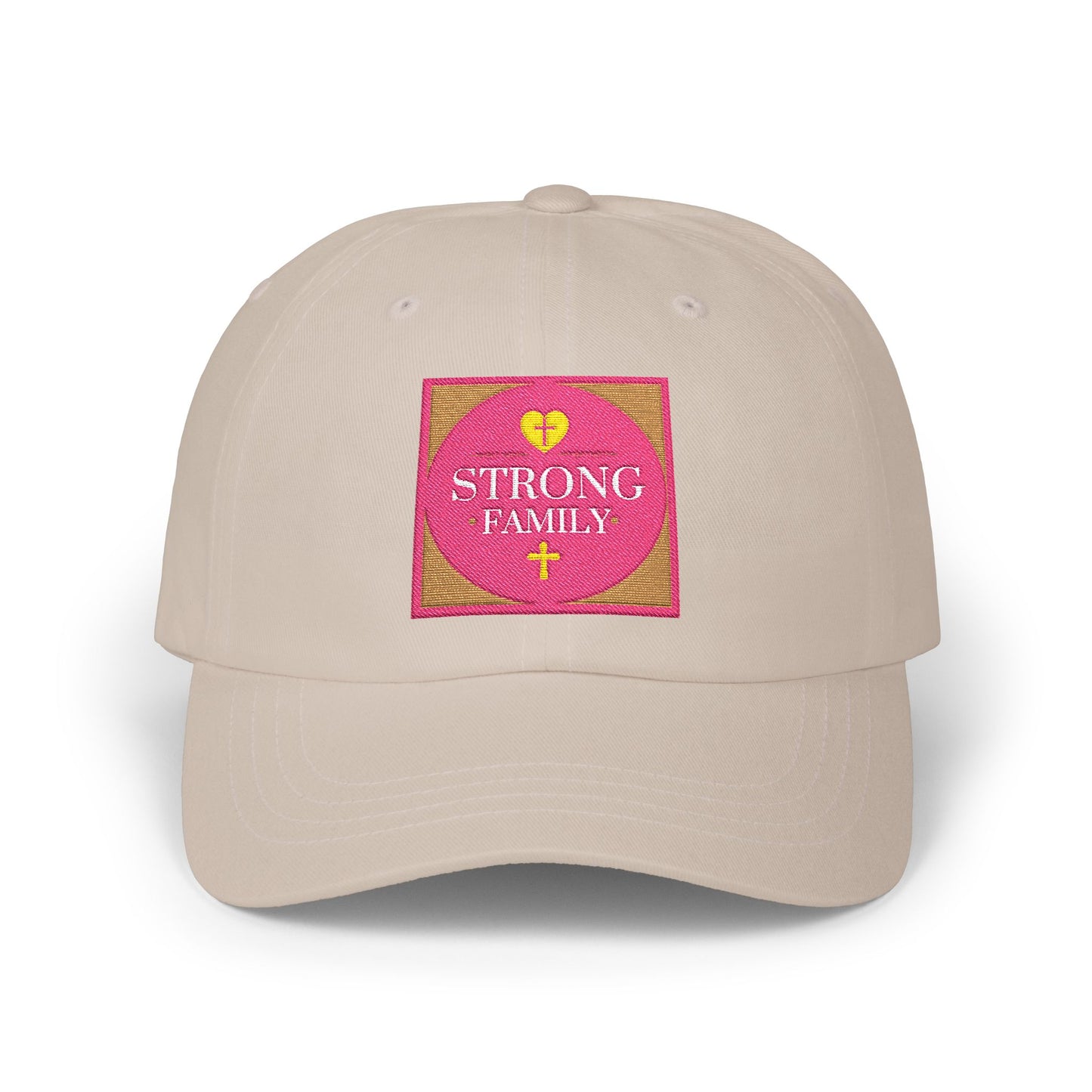 Strong Family Custom Casual Cap - PINK LOGO