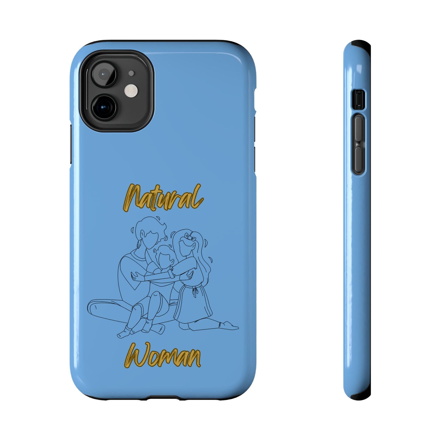 Natural Woman Bear Hugs (BL) Tough Phone Cases LIGHT BLUE