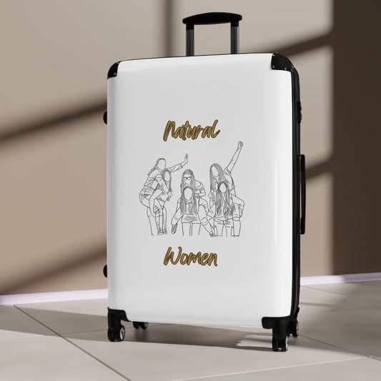 Natural Woman Piggy Back (BL) Suitcase WHITE
