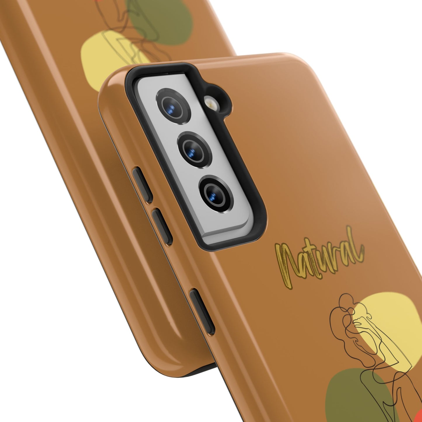 Natural Woman Colorful Pose (BL)Tough Phone Cases LIGHT BROWN