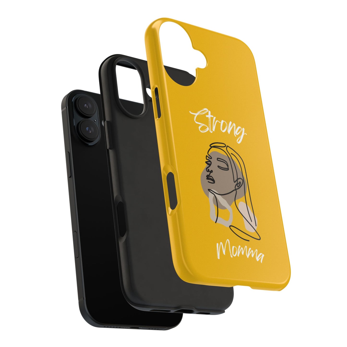 Strong Momma (WL) Tough Phone Cases YELLOW