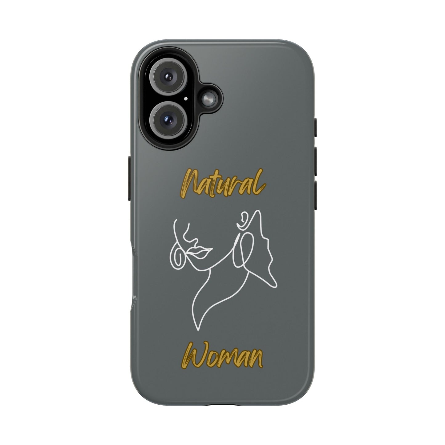 Natural Woman Lips (WL)Tough Phone Cases DARK GREY