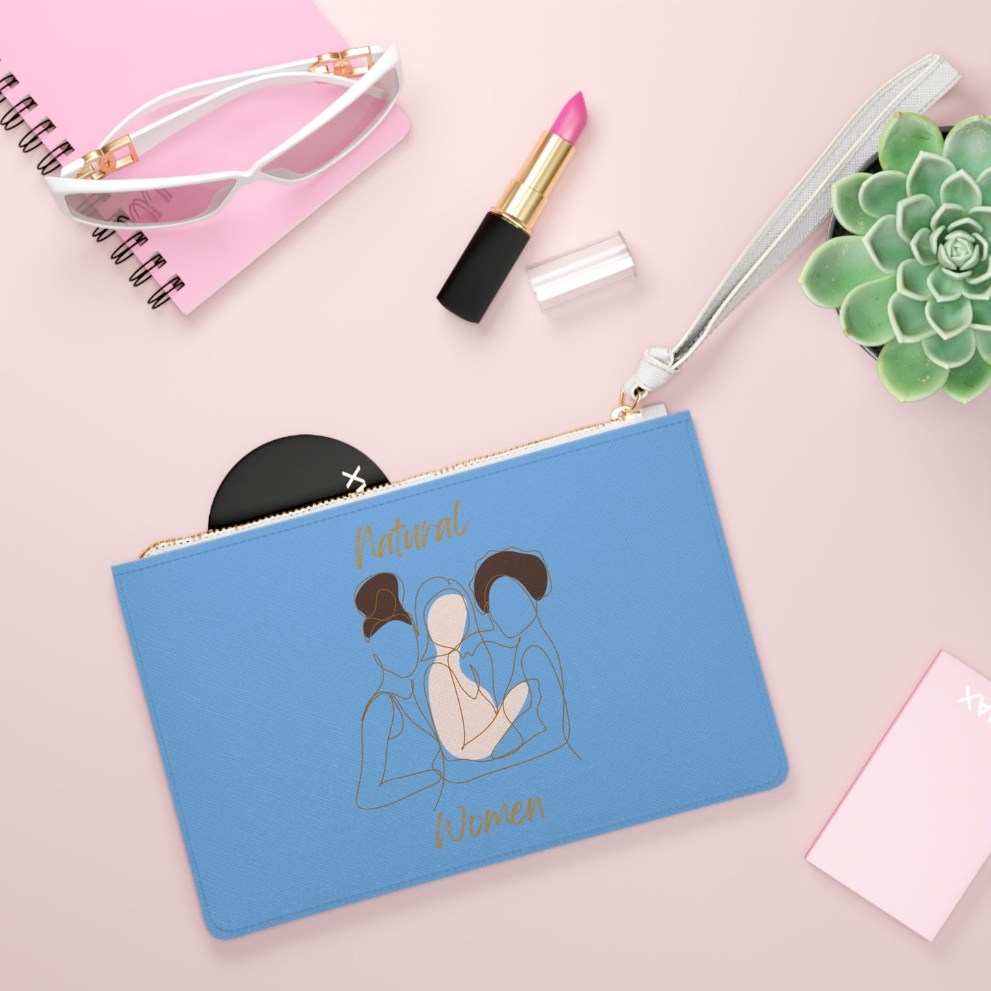 Natural Women Friends Clutch Bag LIGHT BLUE