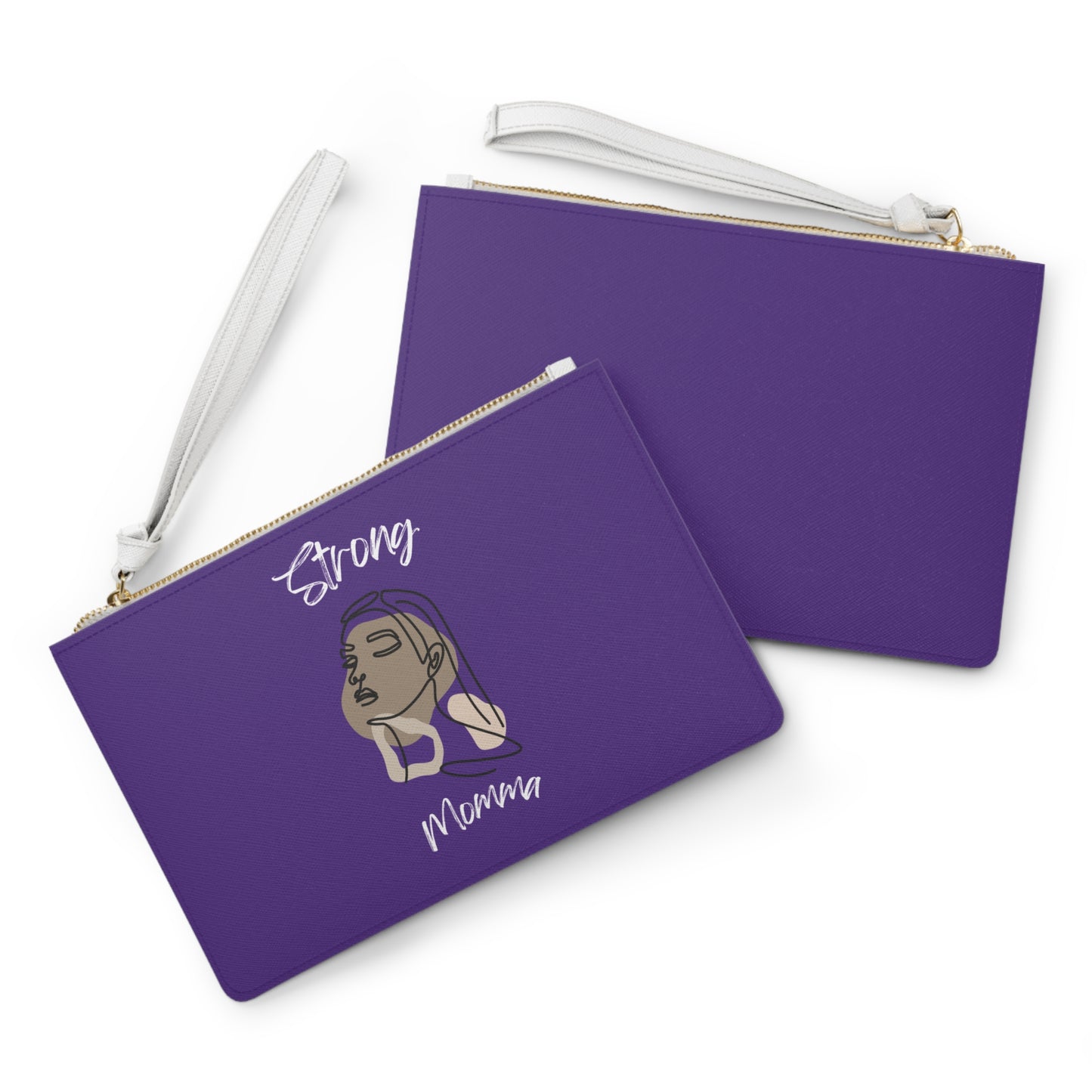 Strong Momma (WL) Clutch Bag PURPLE