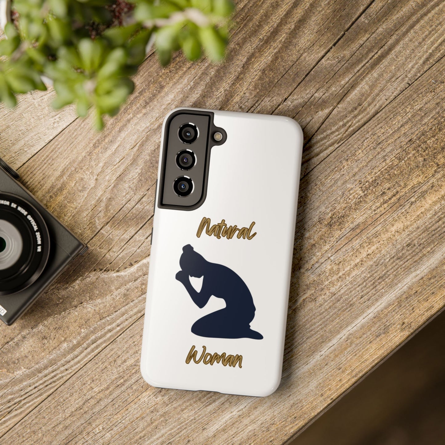 Natural Woman Pray (BL)Tough Phone Cases WHITE