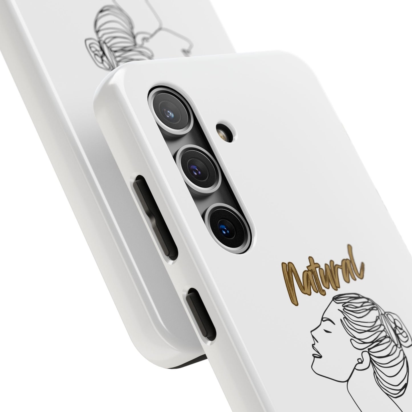 Natural Woman Wet Bun (BL) Tough Phone Cases WHITE