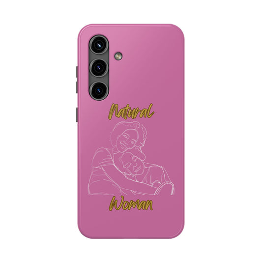 Natural Woman Loving Embrace (WL)Tough Phone Cases LIGHT PINK