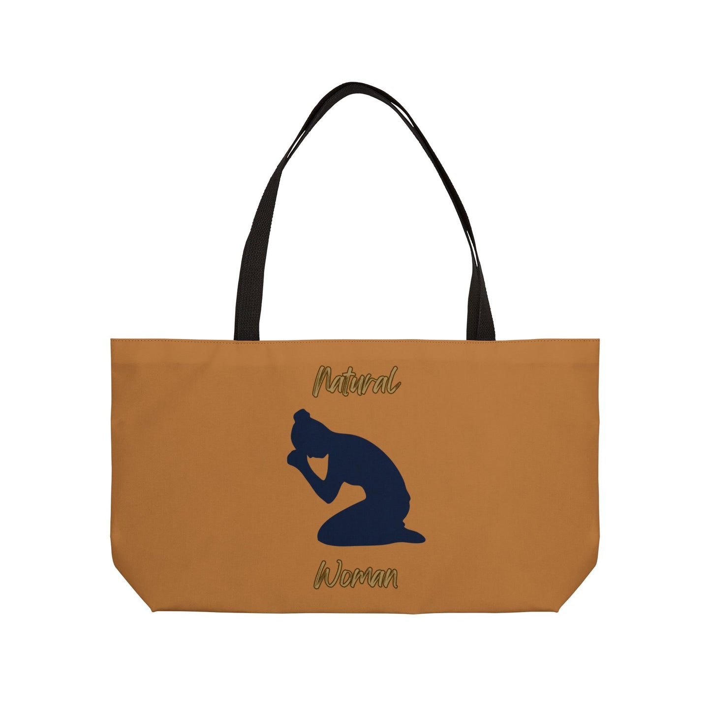 Natural Woman Pray (BL) Weekender Tote Bag LIGHT BROWN