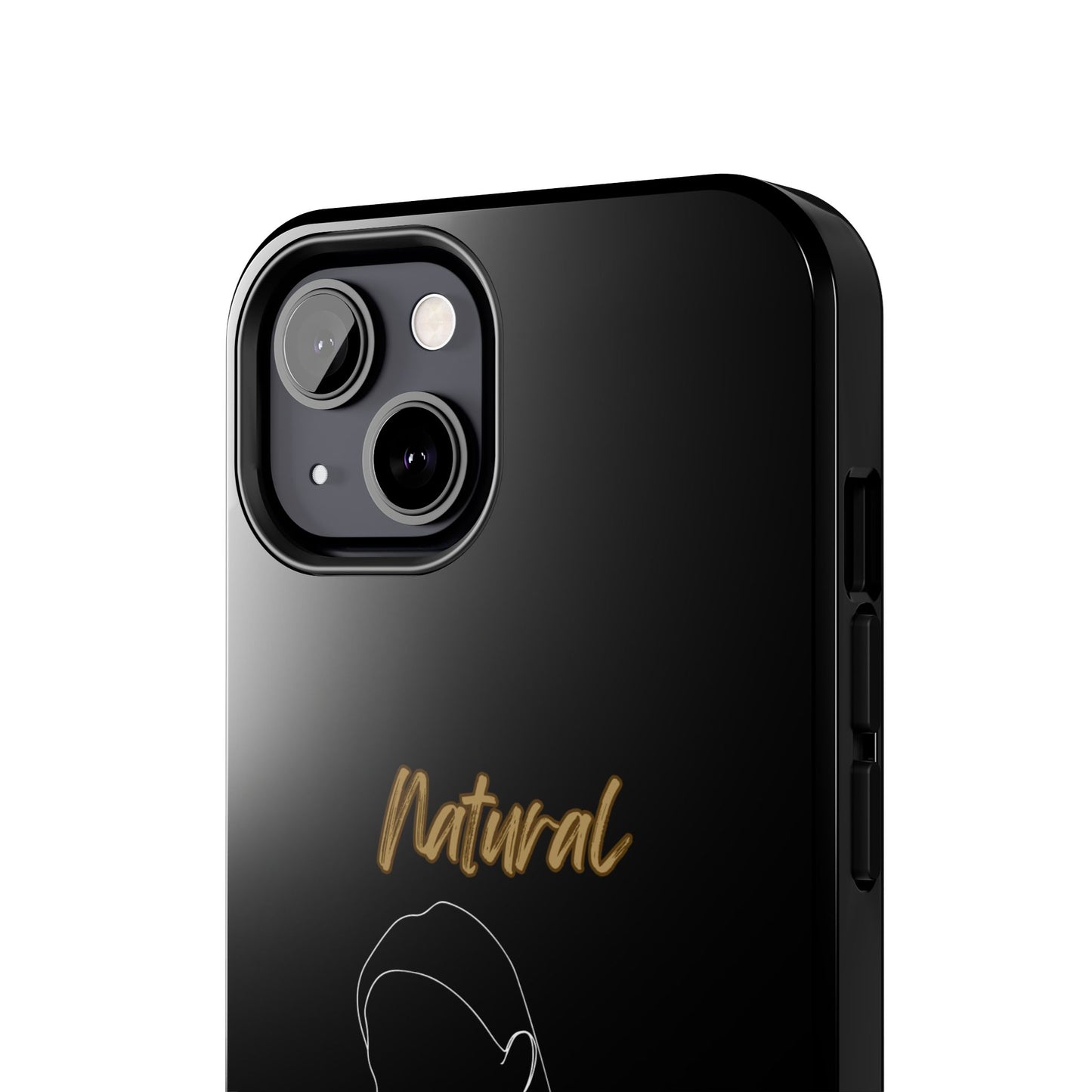 Natural Woman Tilted Look (WL) Tough Phone Cases BLACK