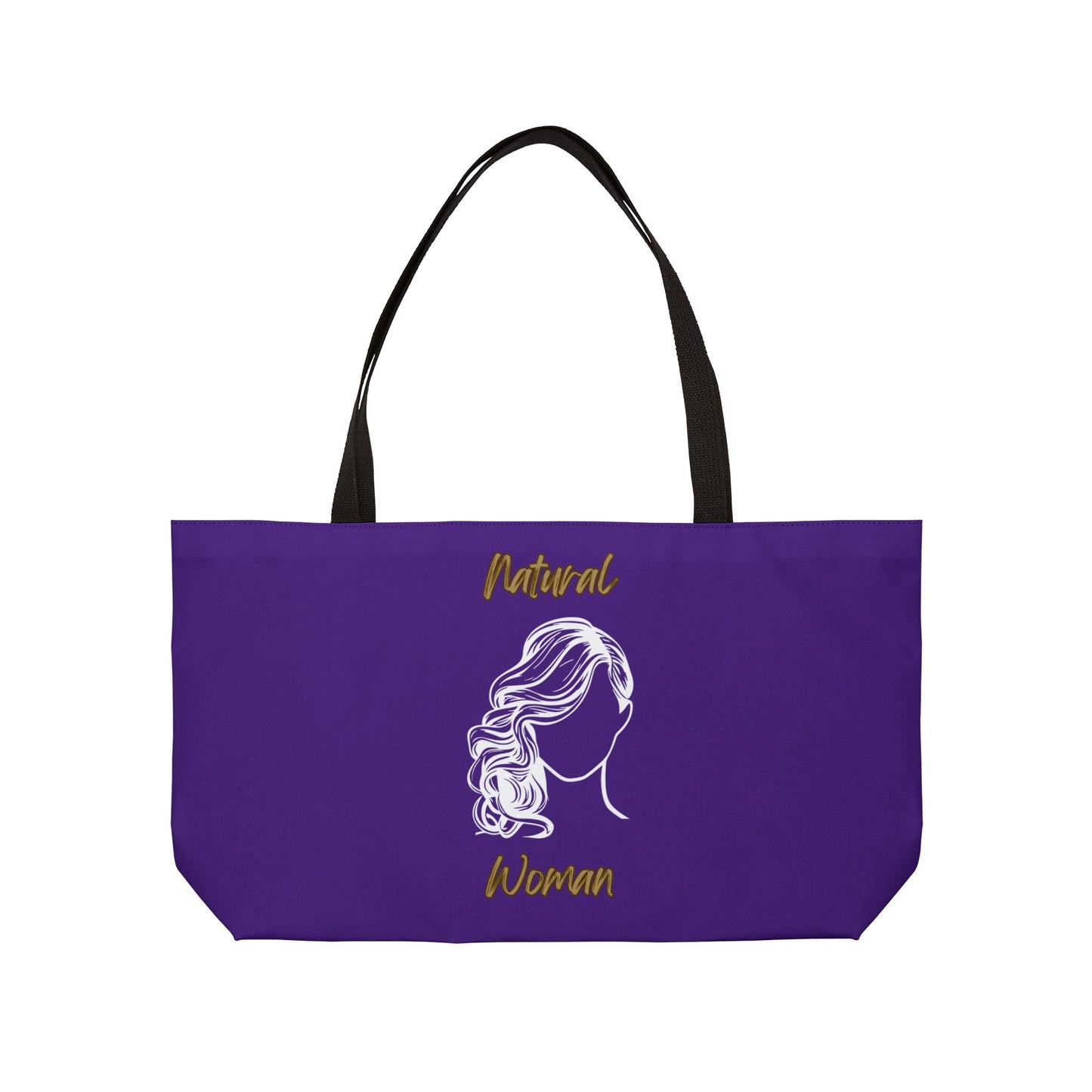 Natural Woman Long Curl (WL) Weekender Tote Bag PURPLE