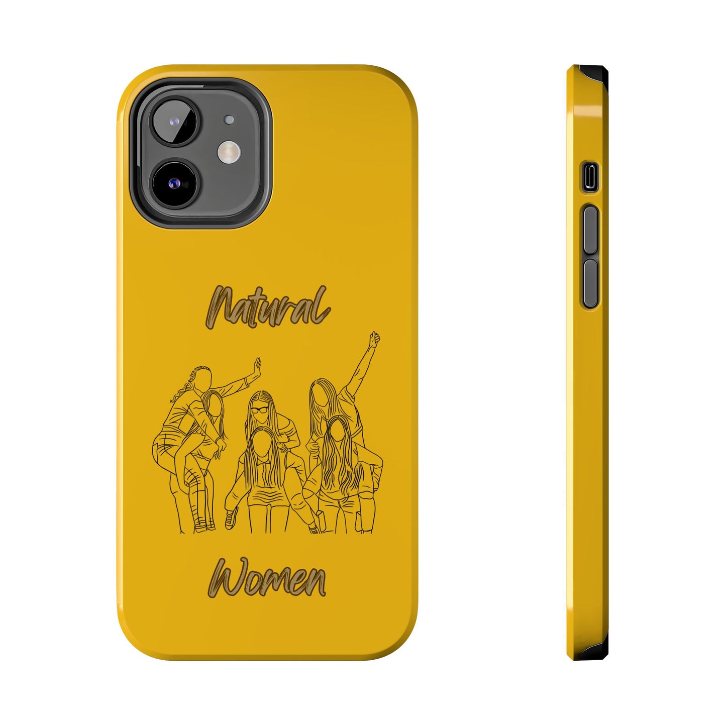 Natural Woman Piggy Back (BL)Tough Phone Cases YELLOW