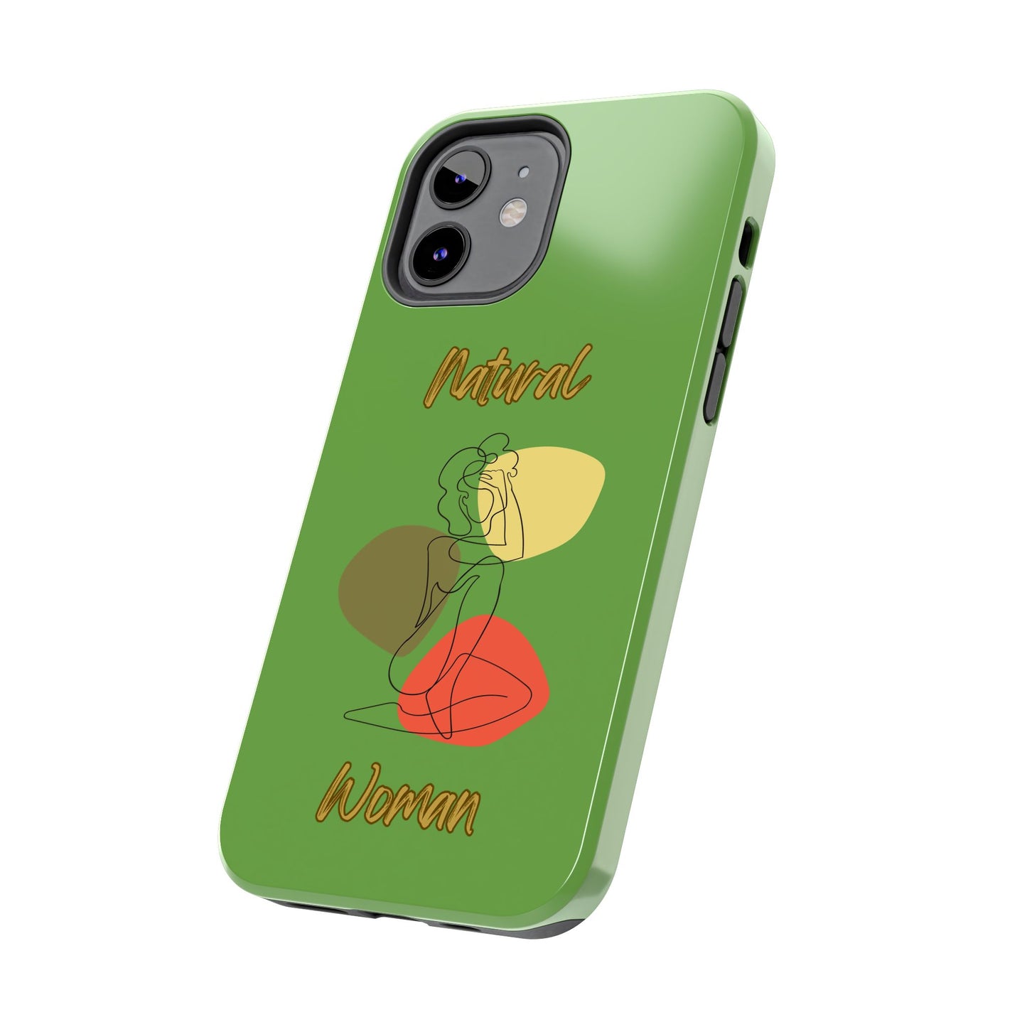Natural Woman Colorful Pose (BL)Tough Phone Cases GREEN