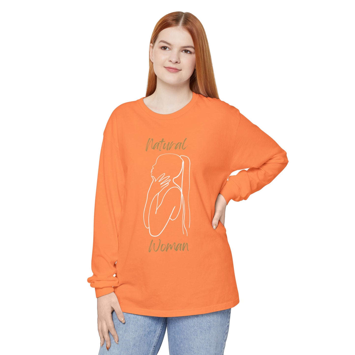Natural Woman Ponytail (WL) Long Sleeve T-Shirt