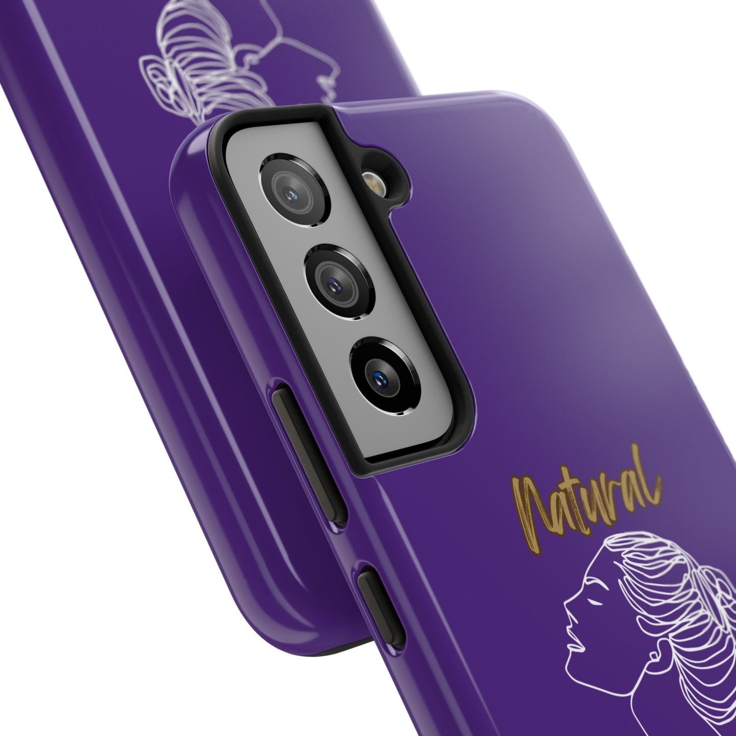 Natural Woman Wet Bun (WL) Tough Phone Cases PURPLE