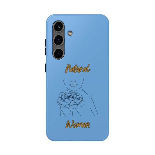 Natural Woman Kissed Flower (BL)Tough Phone Cases LIGHT BLUE
