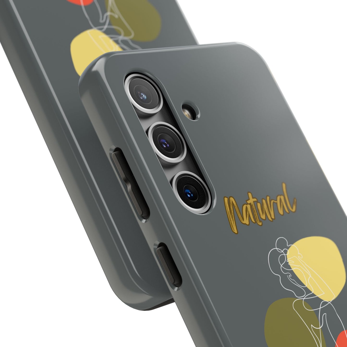 Natural Woman Colorful Pose (WL)Tough Phone Cases DARK GREY