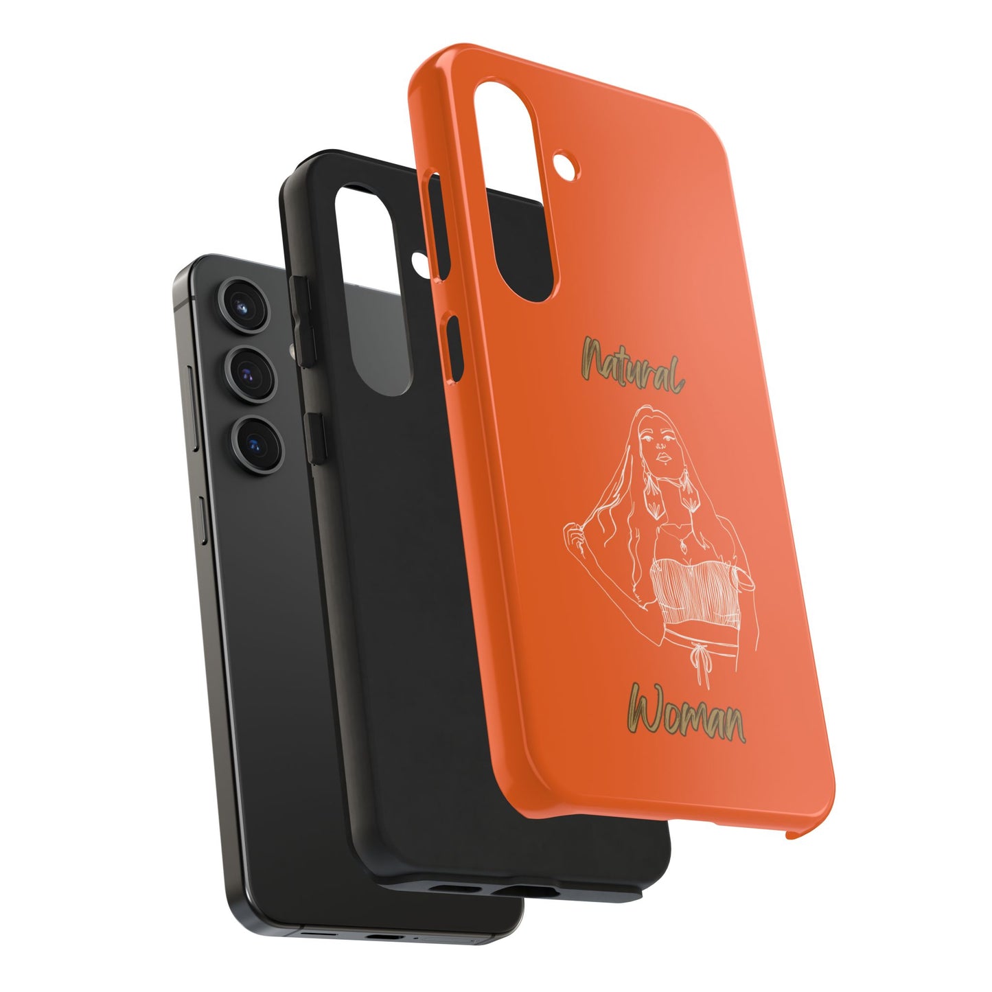 Natural Woman Thinking (WL)Tough Phone Cases ORANGE
