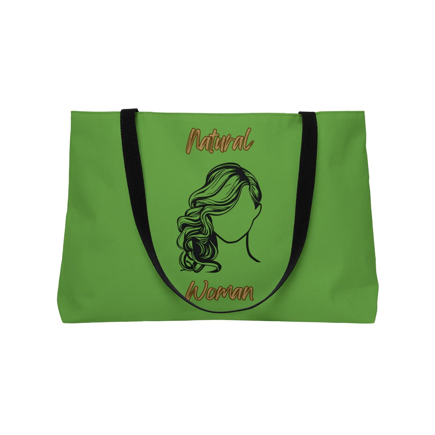 Natural Woman Long Curl (BL) Weekender Tote Bag GREEN