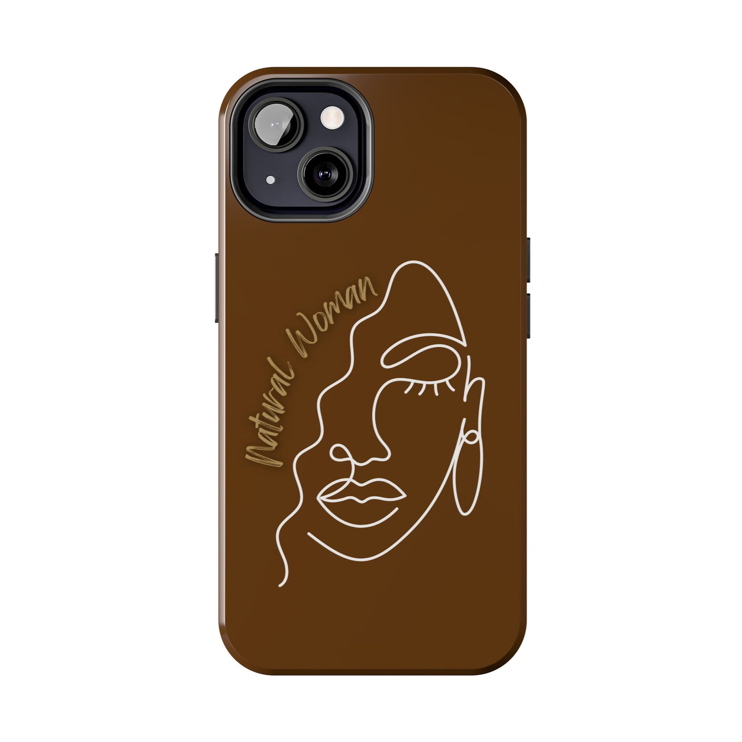 Natural Woman Half Face (WL)Tough Phone Case BROWN