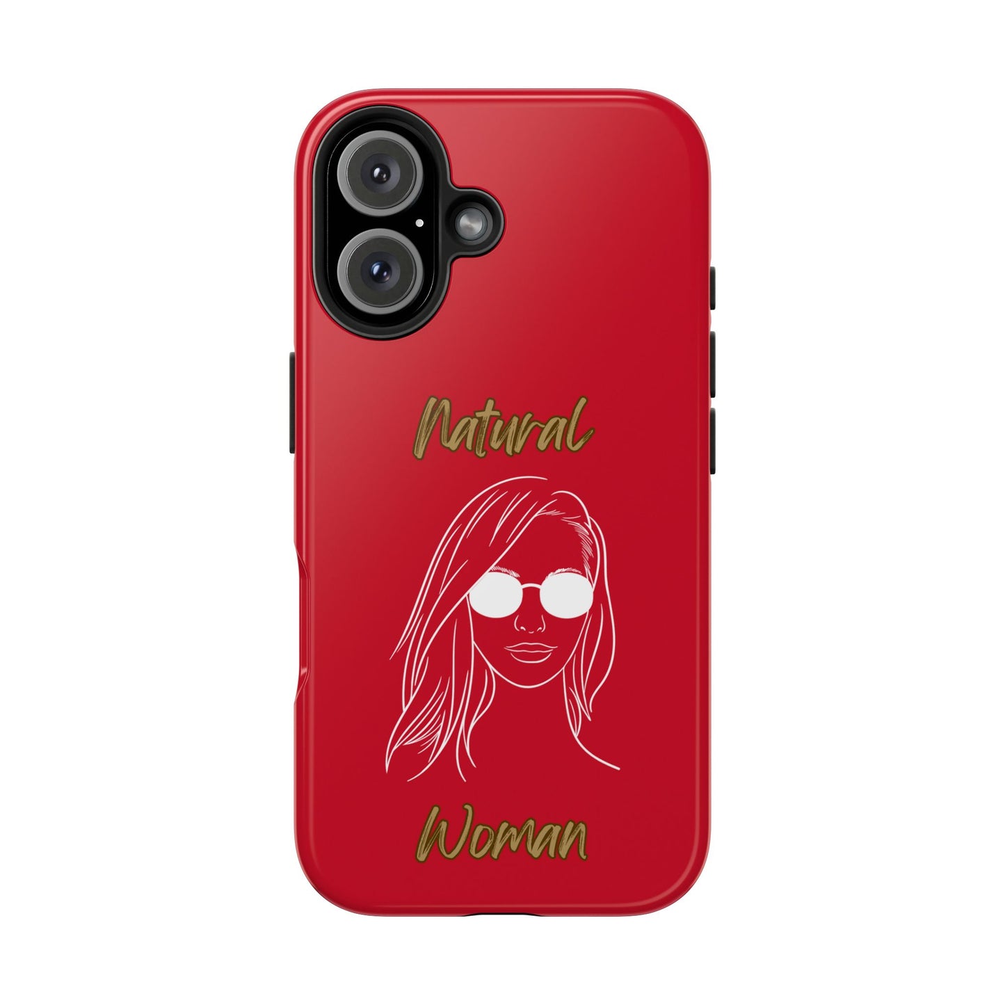 Natural Woman Shades (WL)Tough Phone Cases DARK RED