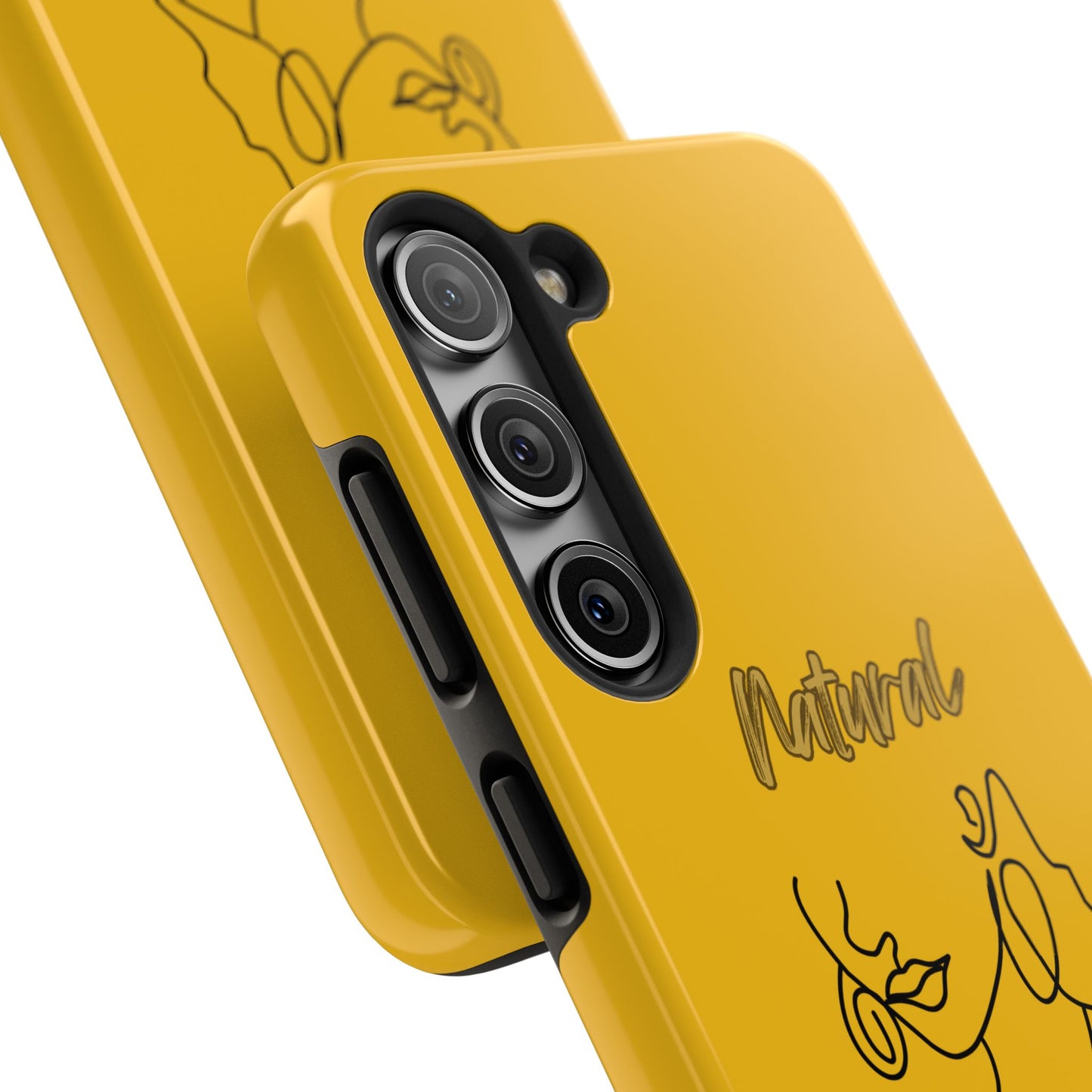 Natural Woman Lips (BL)Tough Phone Cases YELLOW