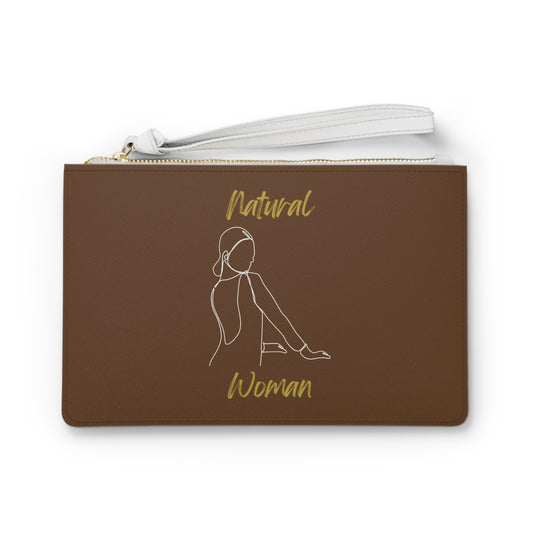 Natural Woman Hands Ready (WL) Clutch Bag BROWN