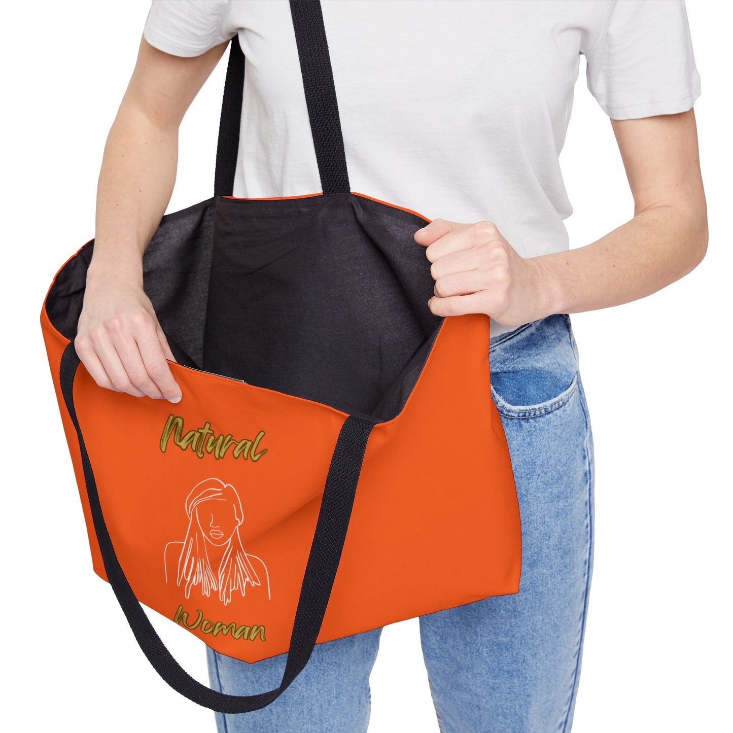 Natural Woman Content (WL) Weekender Tote Bag ORANGE