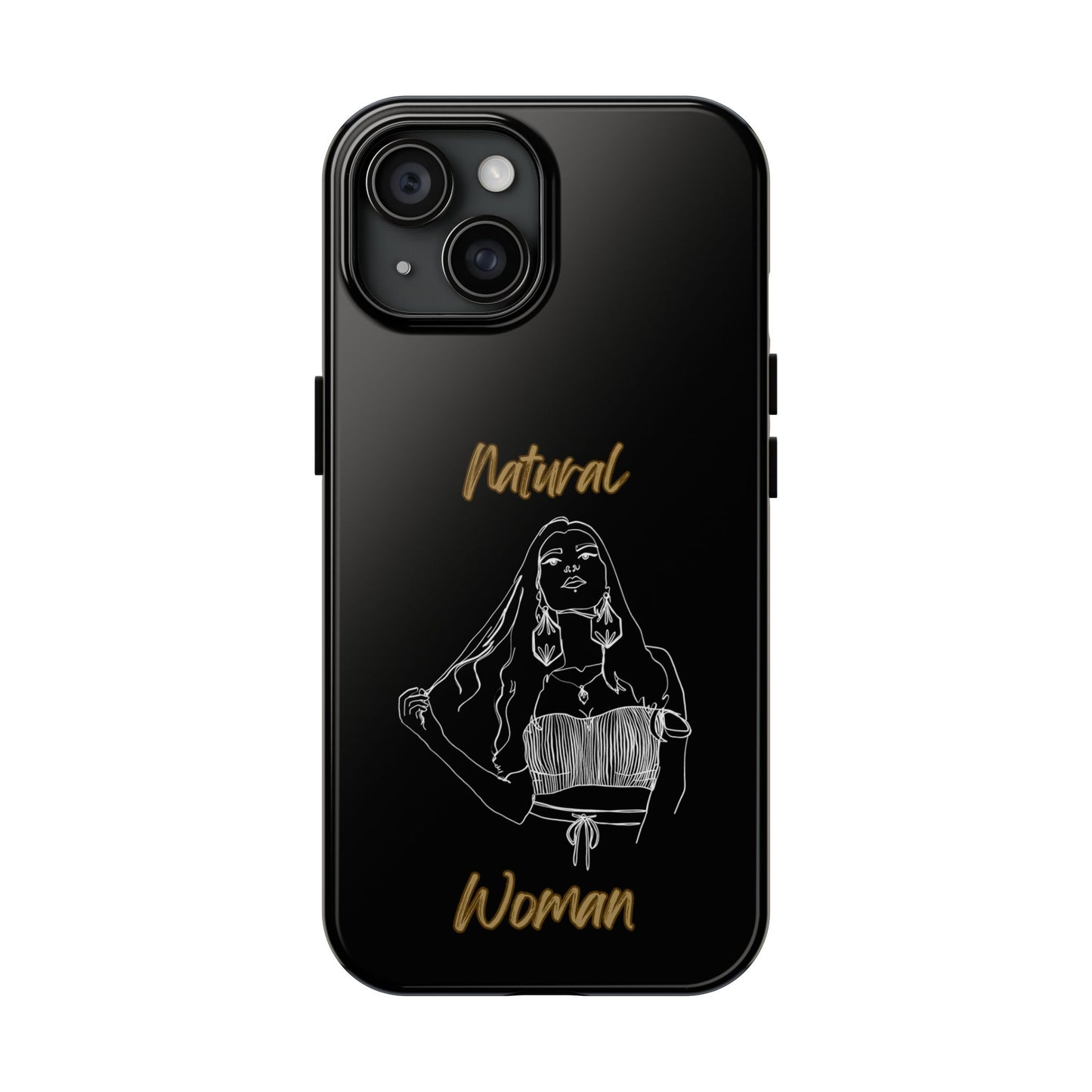 Natural Woman Thinking (WL)Tough Phone Cases BLACK