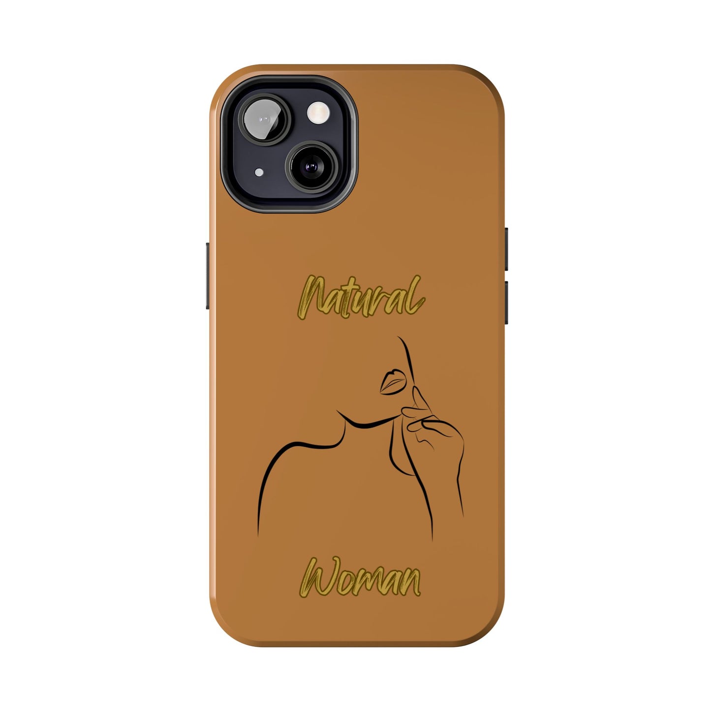 Natural Woman Chin Up (BL)Tough Phone Cases LIGHT BROWN