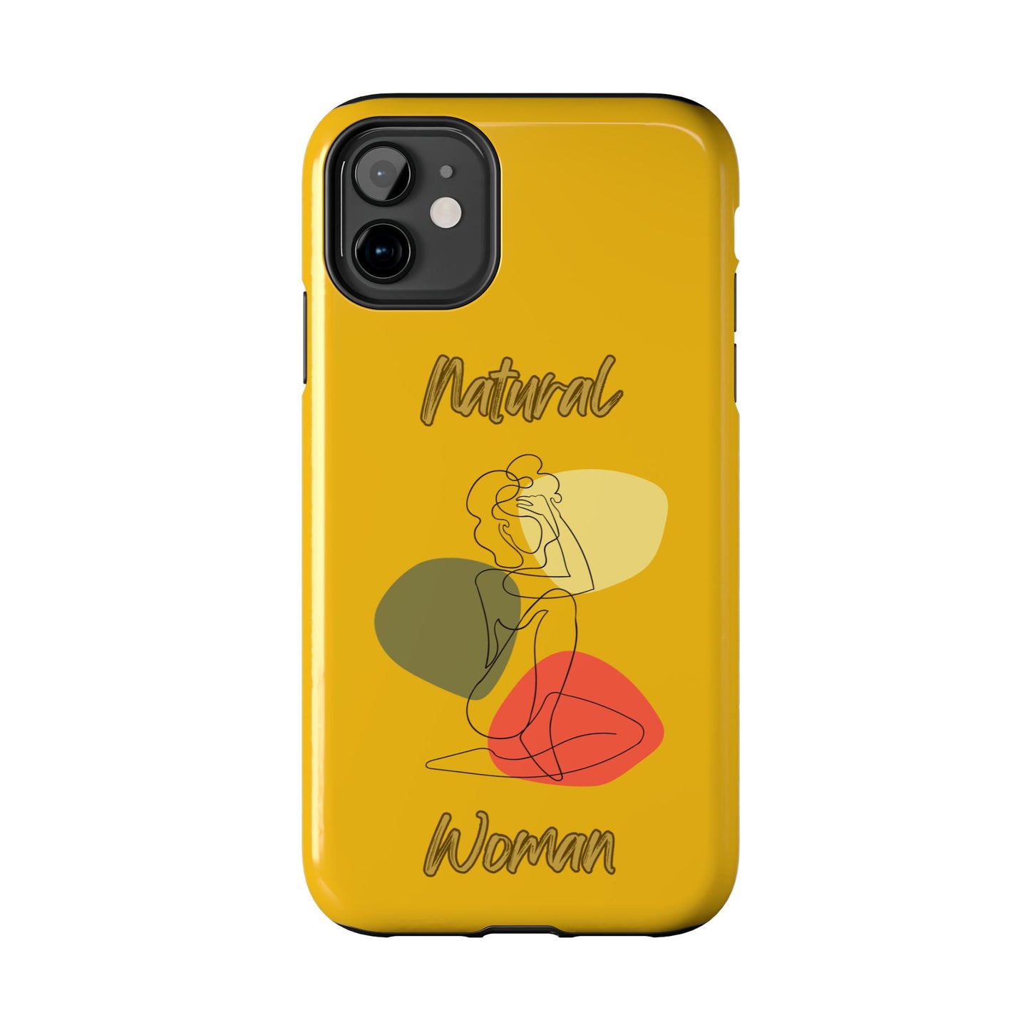 Natural Woman Colorful Pose (BL)Tough Phone Cases YELLOW