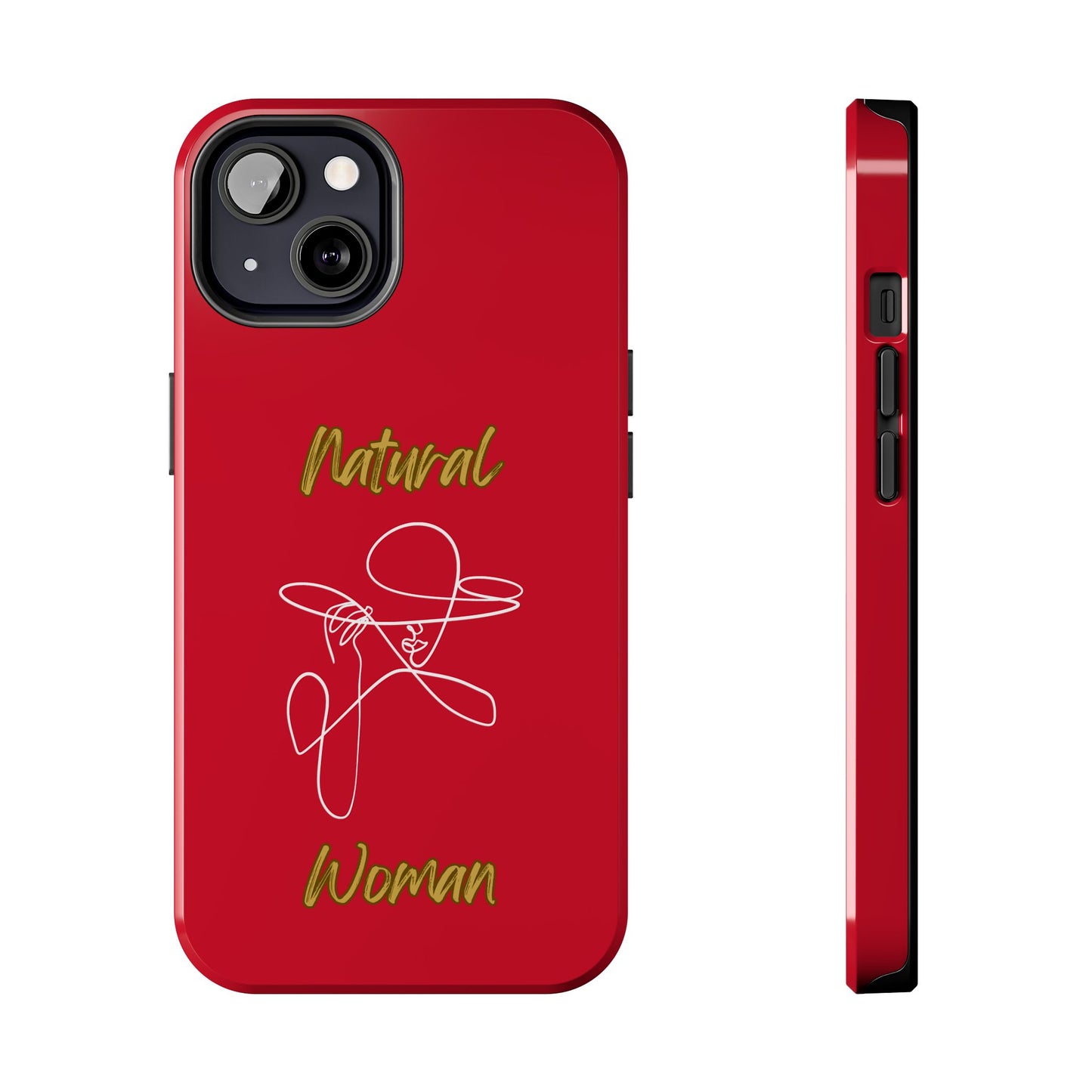 Natural Woman An Original (WL)Tough Phone Cases DARK RED