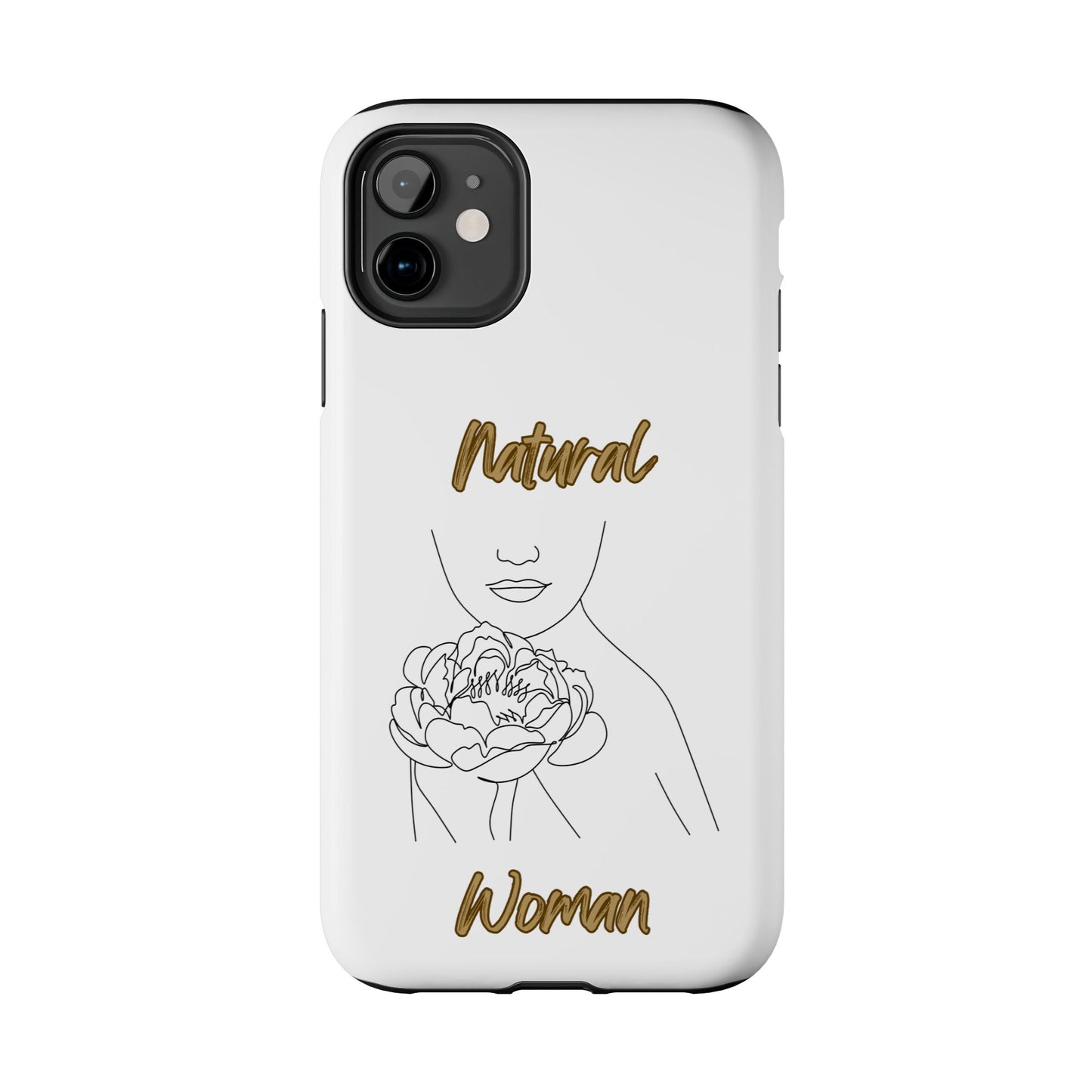 Natural Woman Kissed Flower (BL)Tough Phone Cases WHITE