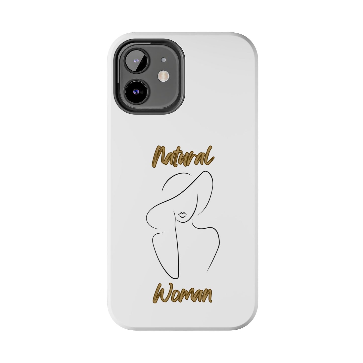 Natural Woman Sun Hat (BL) Tough Phone Cases WHITE