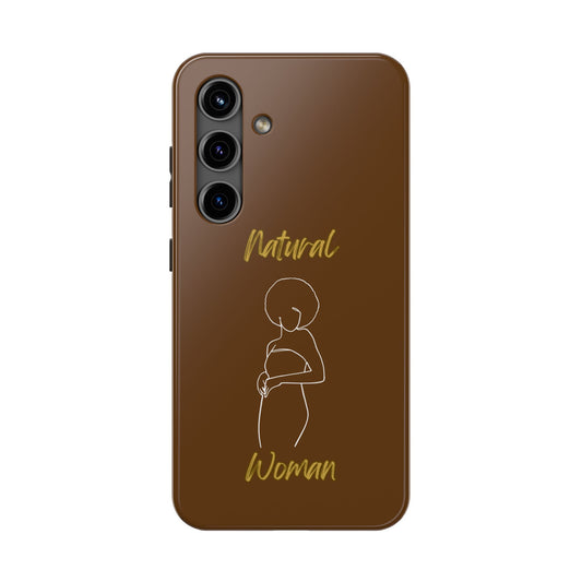 Natural Woman Sho Nuff (WL)Tough Phone Cases BROWN