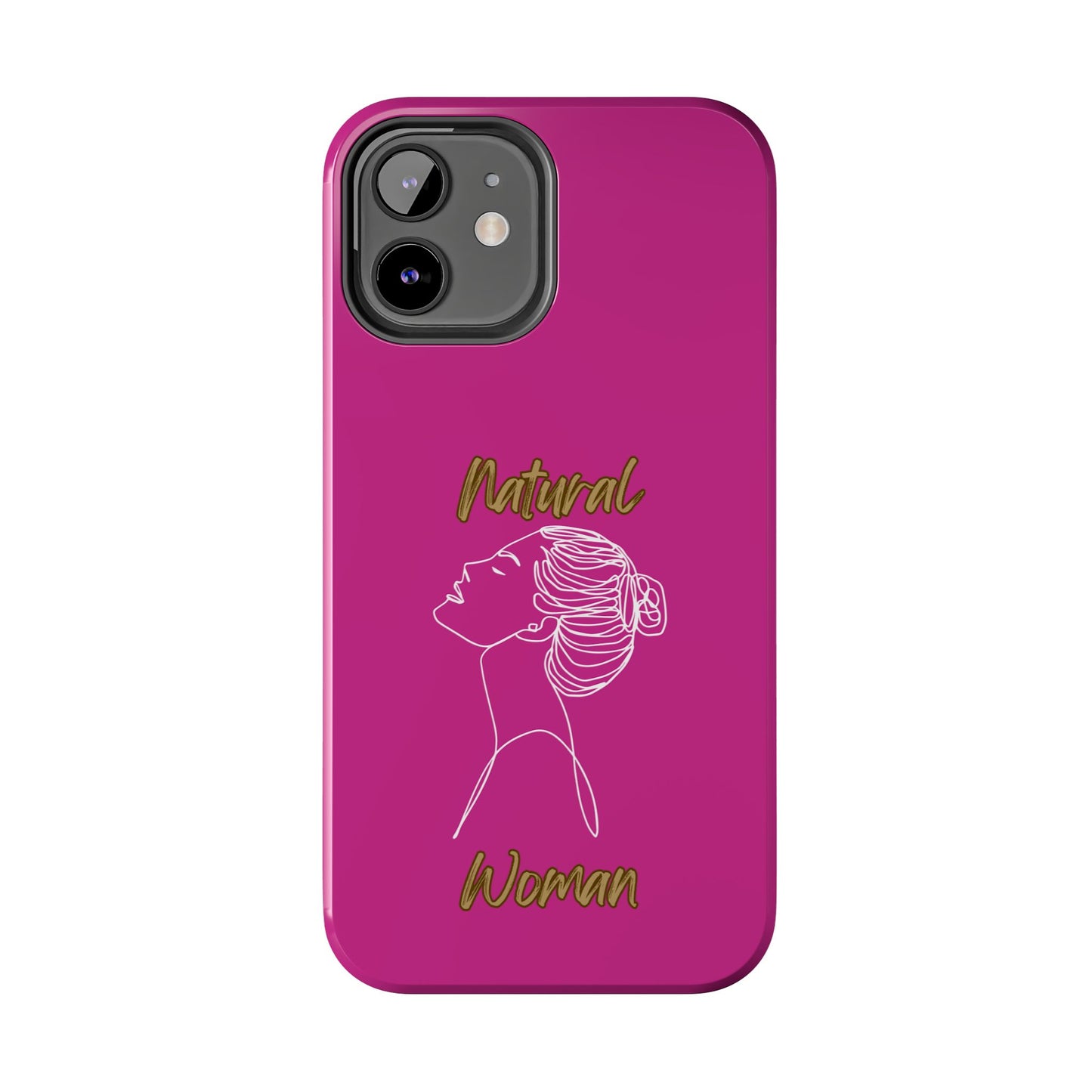 Natural Woman Wet Bun (WL) Tough Phone Cases PINK