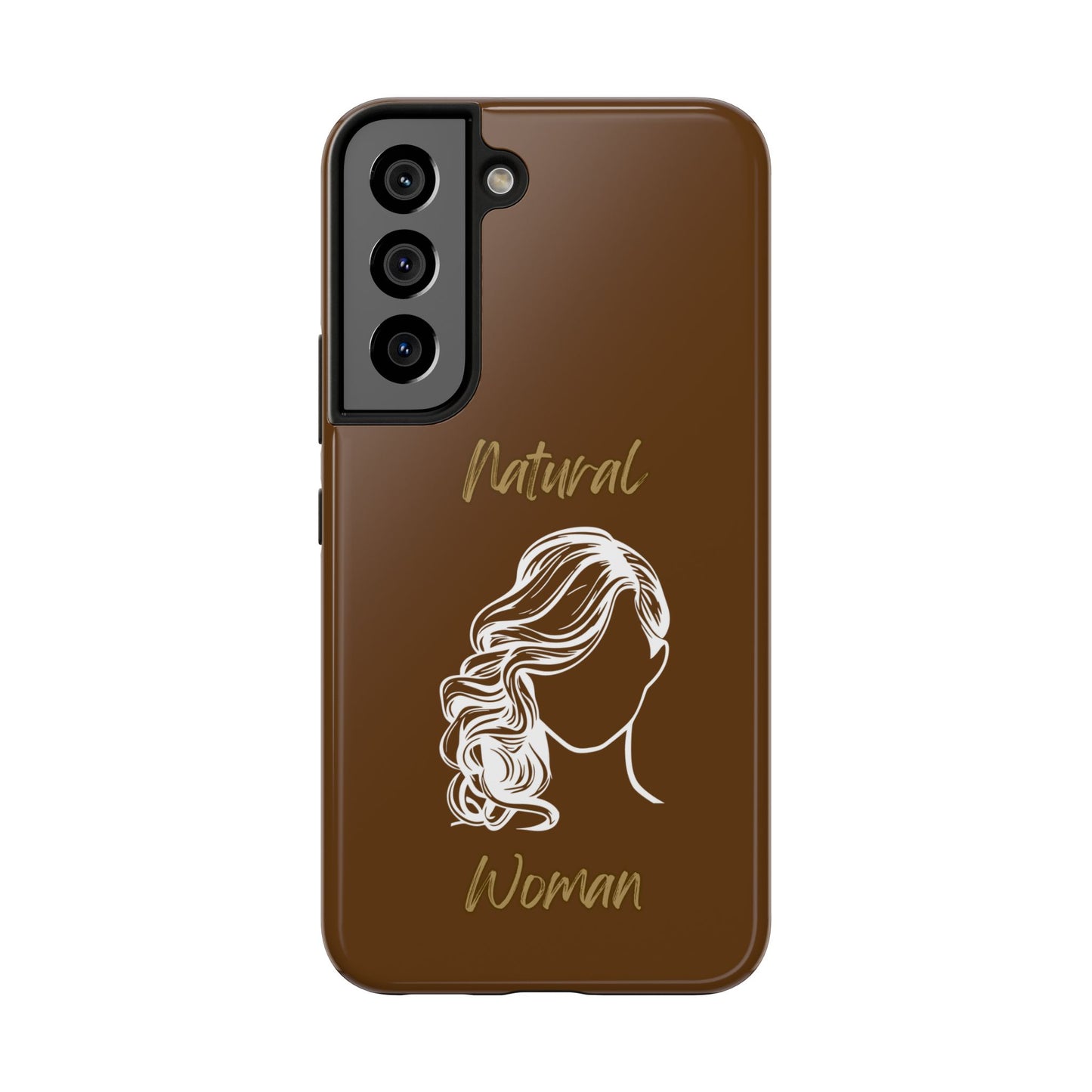 Natural Woman Long Curl (WL)Tough Phone Cases BROWN