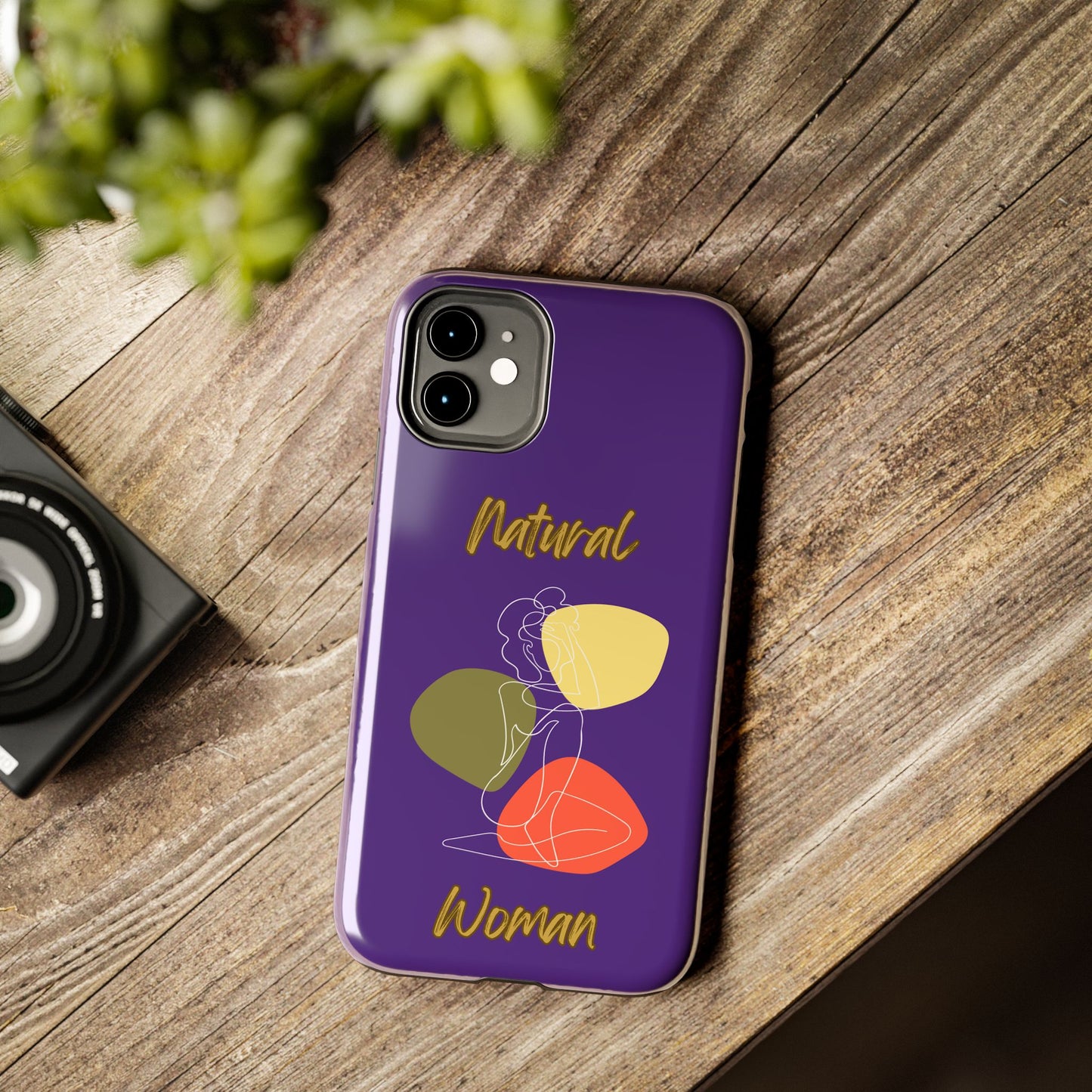 Natural Woman Colorful Pose (WL)Tough Phone Cases PURPLE