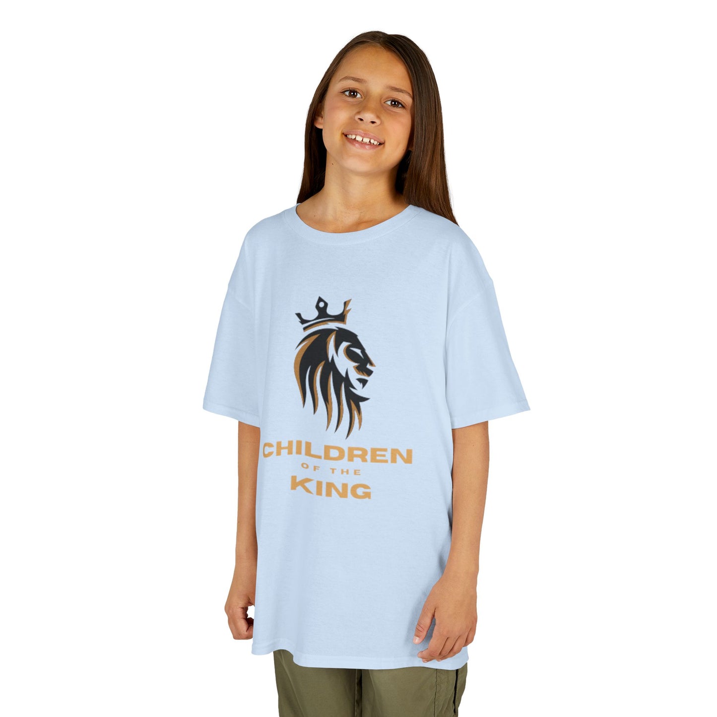 Children of the King Inspirational Kids Cotton T-Shirt (BL)