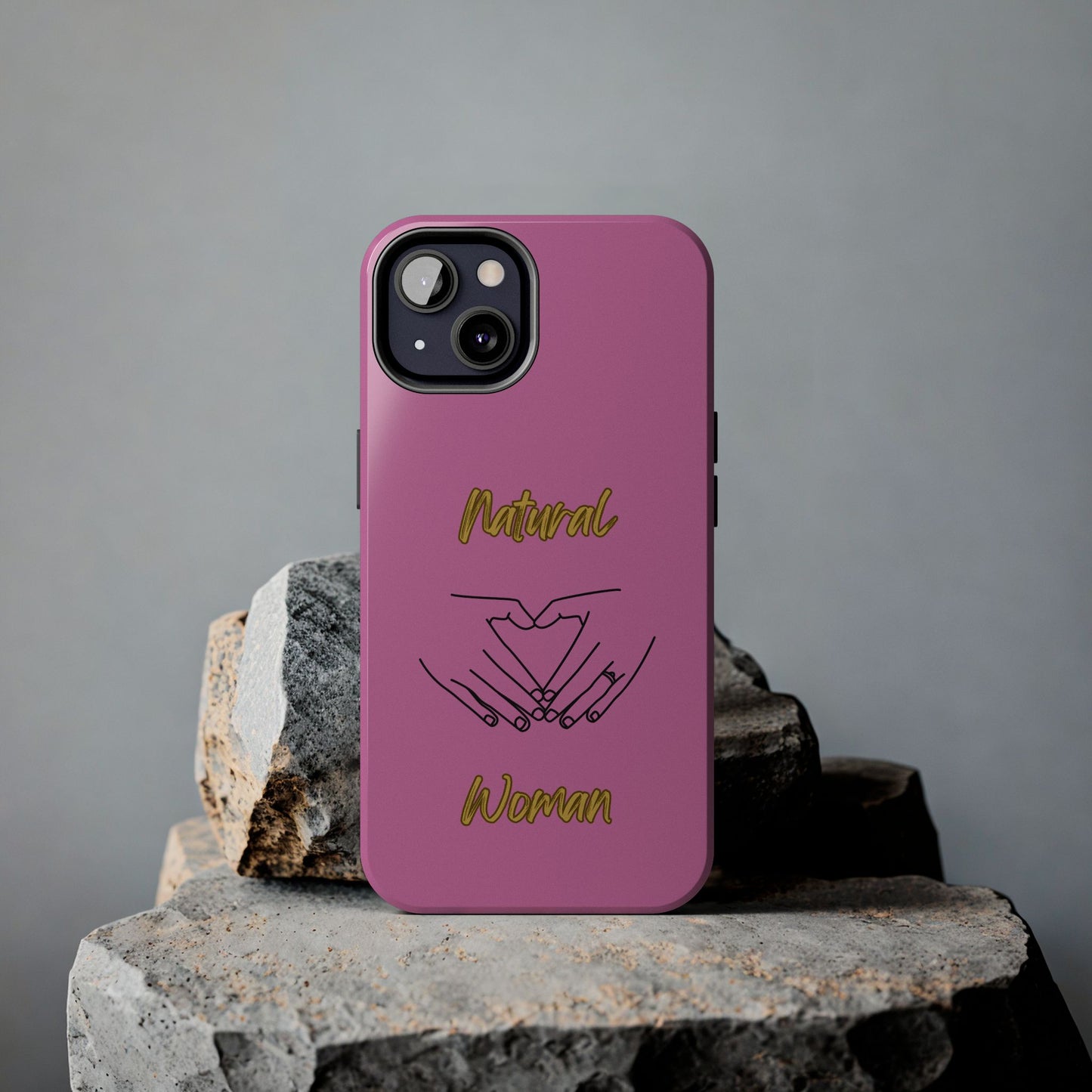 Natural Woman I Love You (BL)Tough Phone Cases LIGHT PINK