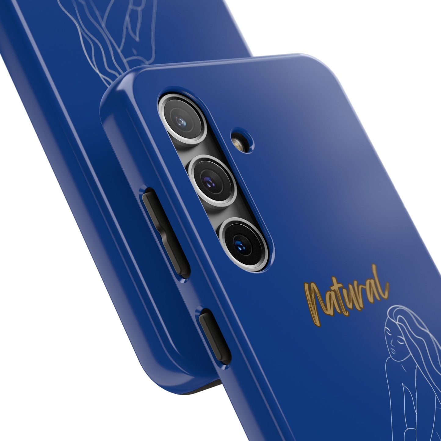 Natural Woman Beauty (WL) Tough Phone Cases DARK BLUE