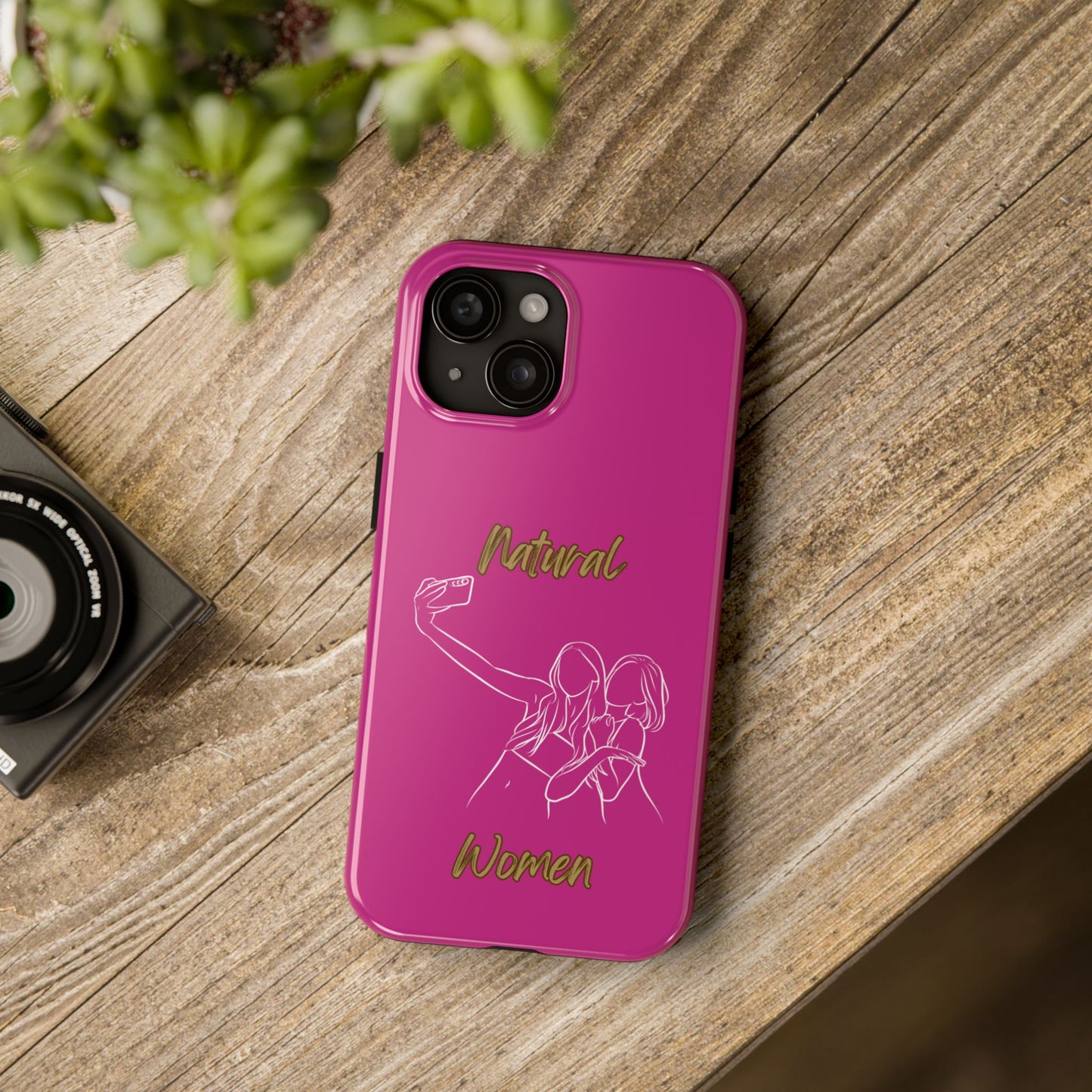 Natural Woman Friends Selfie (WL)Tough Phone Cases PINK