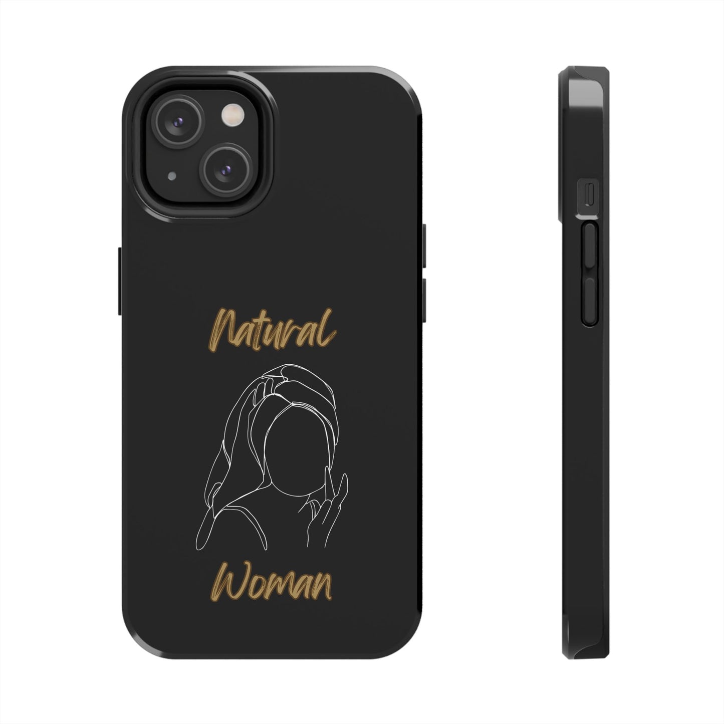 Natural Woman Towel Wrapped (WL)Tough Phone Cases BLACK