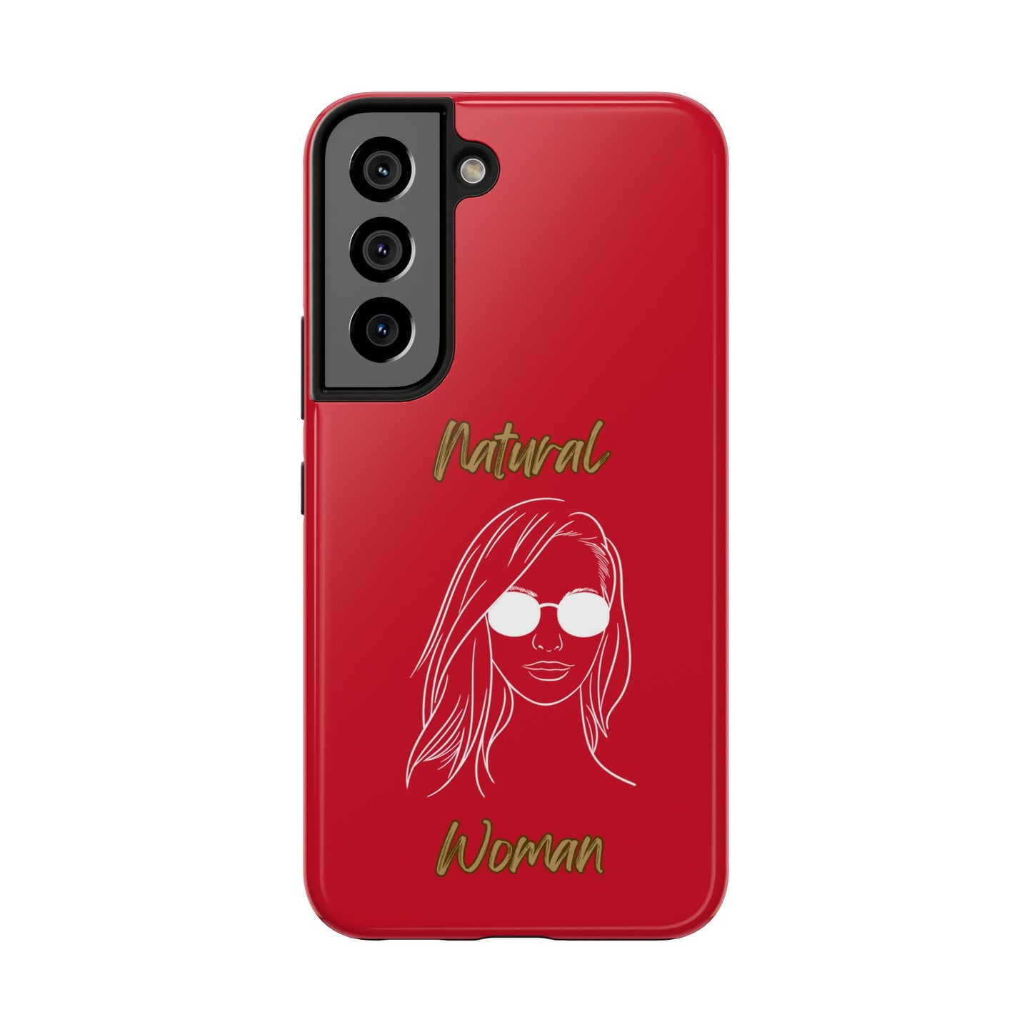 Natural Woman Shades (WL)Tough Phone Cases DARK RED